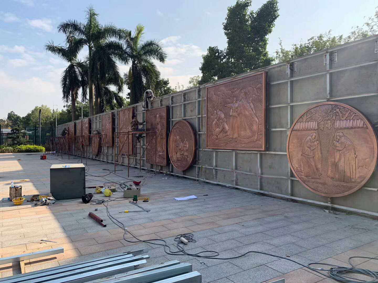 廠家直銷 鍛銅浮雕浮雕加工鍛銅人物浮雕