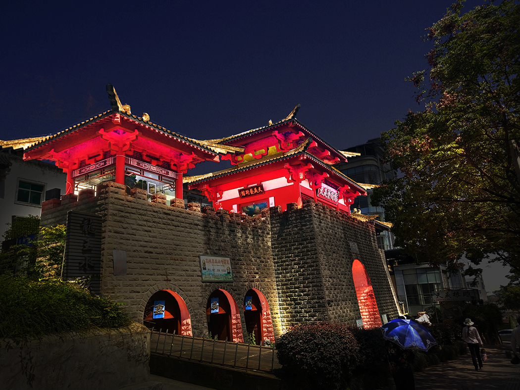 古樓建筑景觀夜景燈光照明設(shè)計(jì)效果圖 亮化設(shè)計(jì) 亮化效果圖