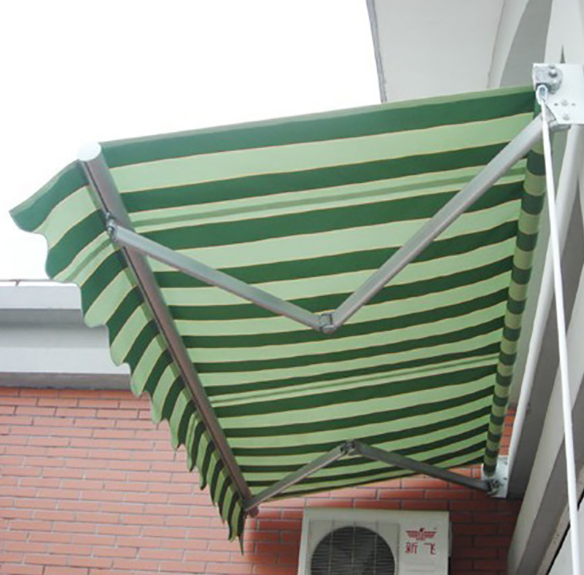 戶外遮陽棚曲臂雨棚門頭伸縮雨篷陽臺(tái)窗戶店門電動(dòng)伸縮鋁合金雨棚 遮陽篷