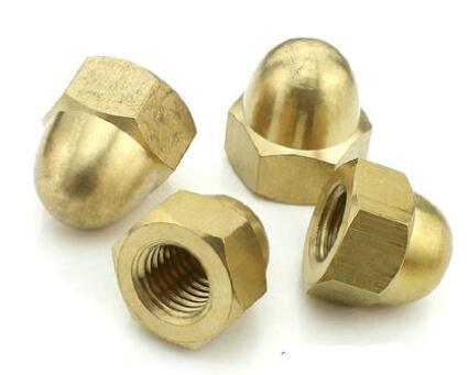 深圳市精誠云峰科技有限公司廠家直銷電子行業(yè)機(jī)械設(shè)備用黃銅蓋形螺母