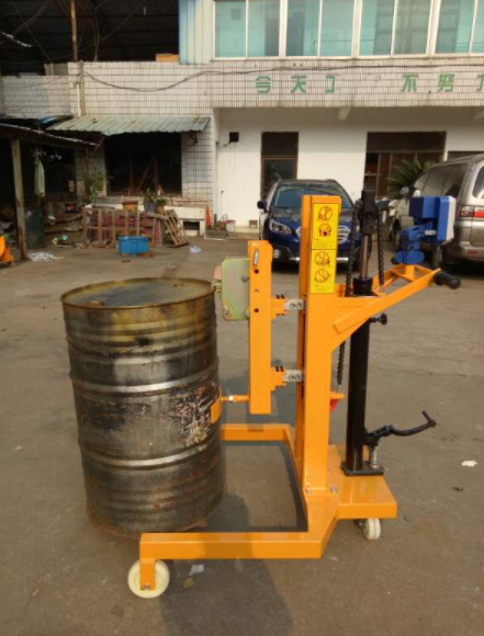 廠家直銷(xiāo) 手動(dòng)油桶搬運(yùn)車(chē) 350公斤液壓油桶搬運(yùn)車(chē)