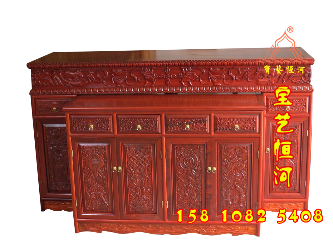 606藏式佛臺供佛堂供桌柜佛龕套柜
