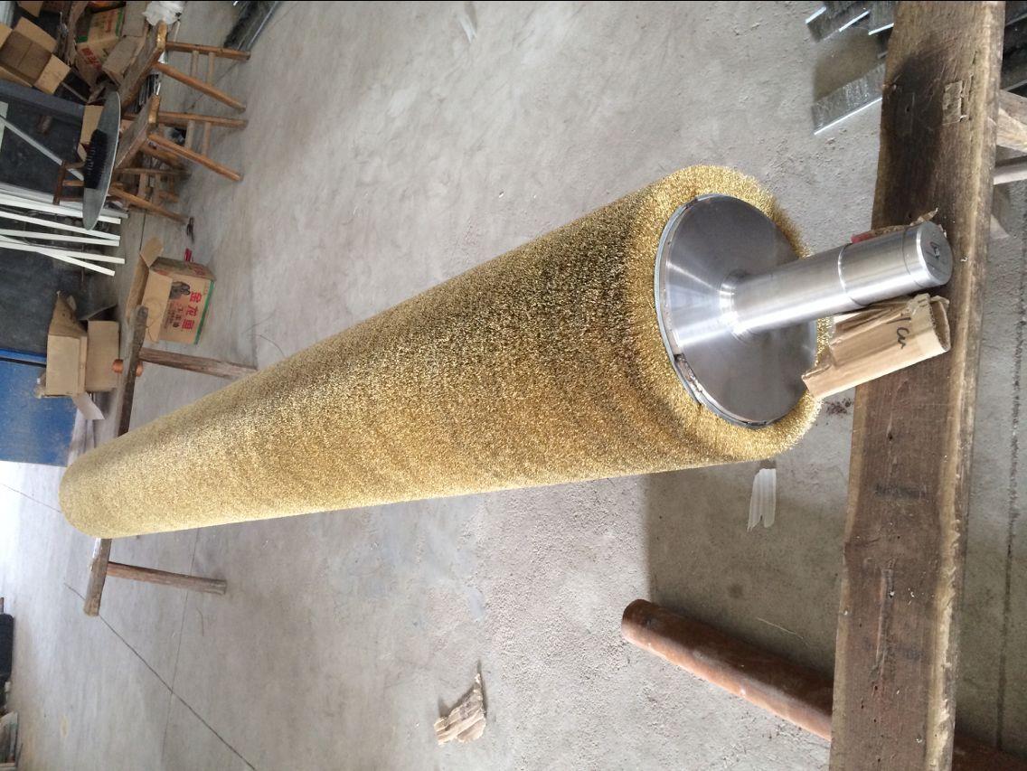 鋼絲刷輥 磨料絲纏繞刷輥 彈簧刷輥廠家直銷 工業(yè)毛刷輥定制