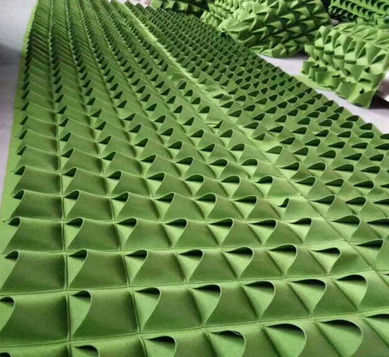 南宮毛氈袋 毛氈種植袋植物袋 毛氈立體種植袋 織帶加固多口定制