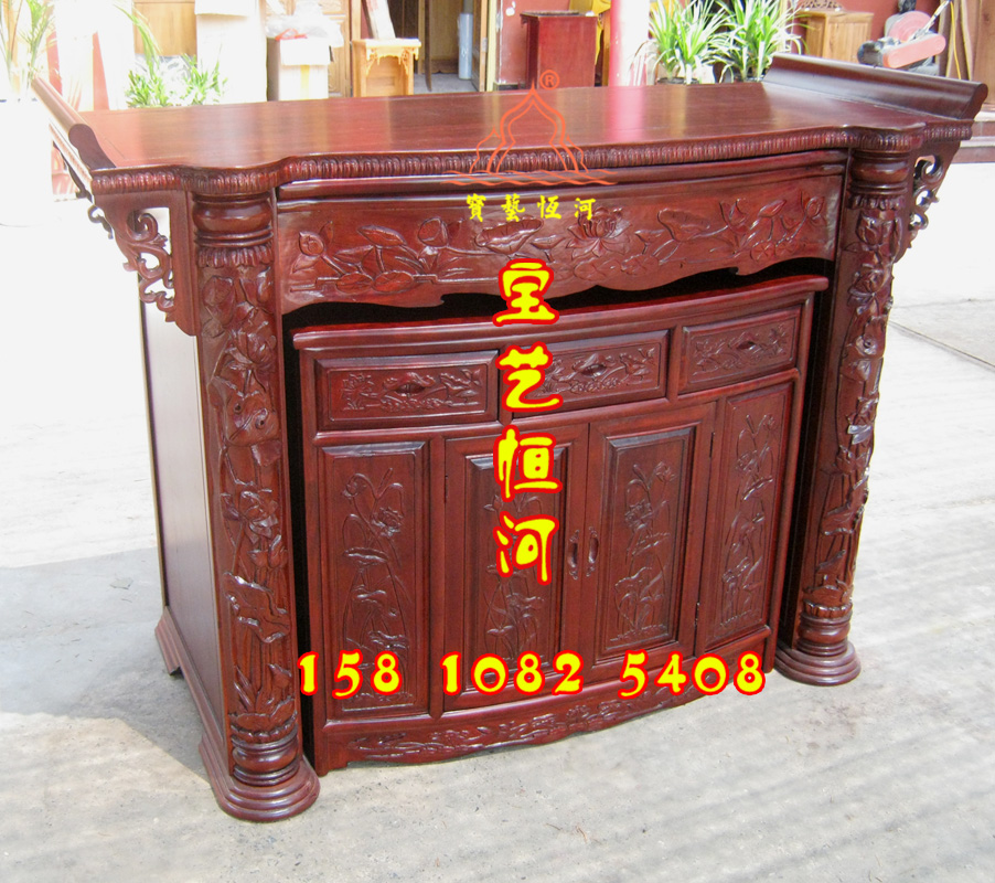 610蓮花佛桌套拉柜神臺(tái)*佛桌佛龕