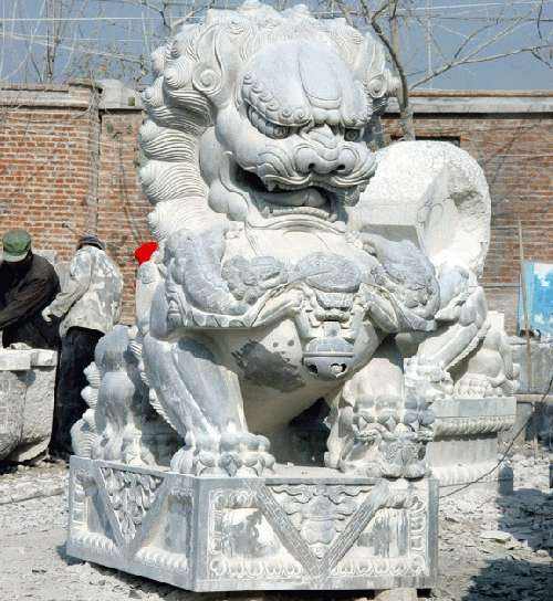 漢漢白玉獅子 青石獅子迎賓獅子 廠家定制