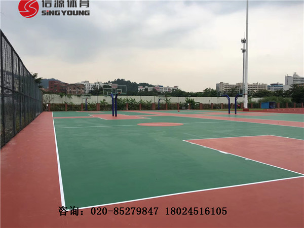 廣州新*硅PU塑膠籃球場(chǎng)施工建設(shè)材料生產(chǎn)廠家