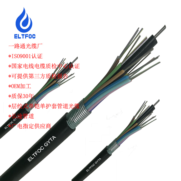 24芯室外單模層絞式鎧裝光纜