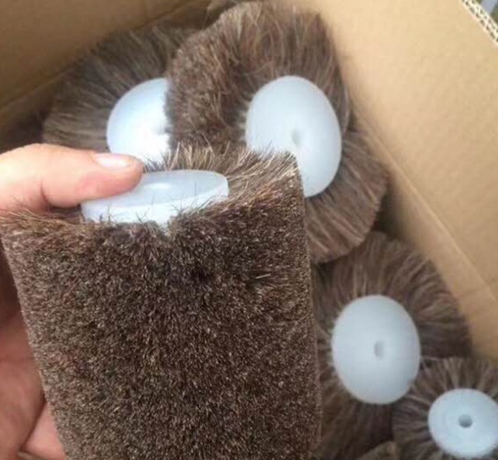 廠家直銷尼龍馬尾毛刷輪 工業(yè)除塵去毛刺PP刷輪 可來圖定制