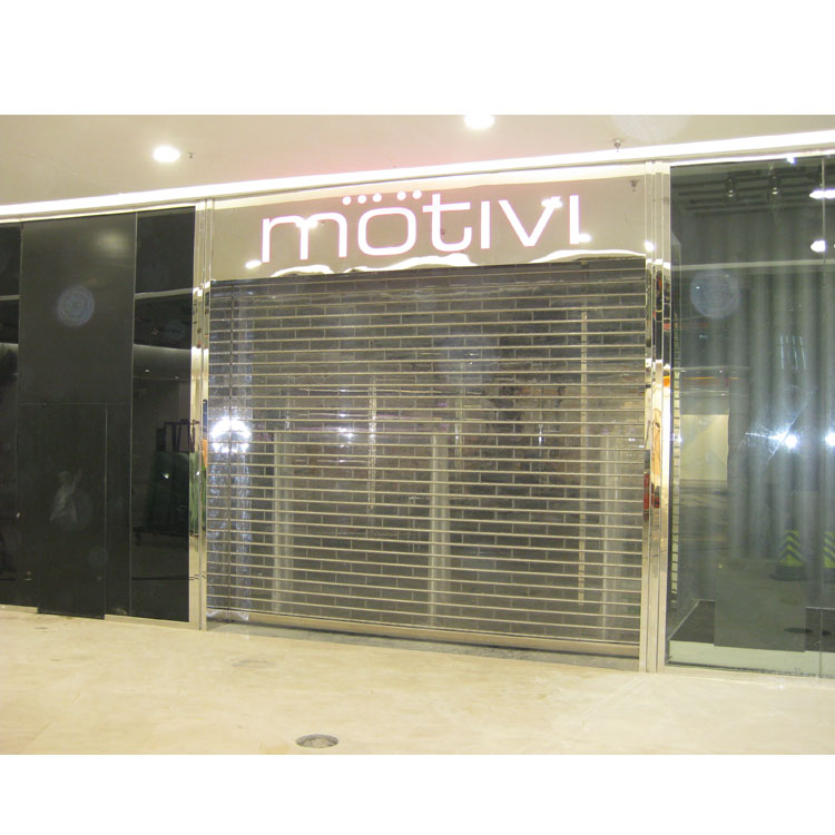 供應(yīng)商場(chǎng)透明水晶卷簾門廠家定制