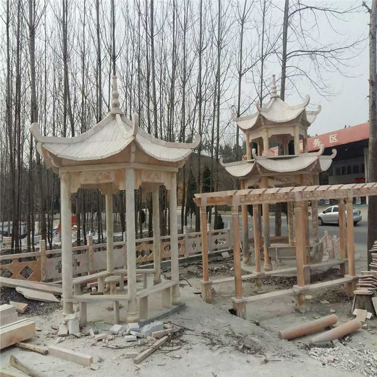 公園石亭子.石亭 大理石涼亭產(chǎn)地供應(yīng) 1套起批