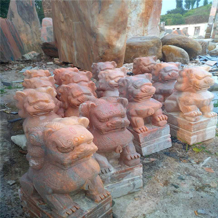 雕刻大理石石獅子 石雕石獅子有什么作用