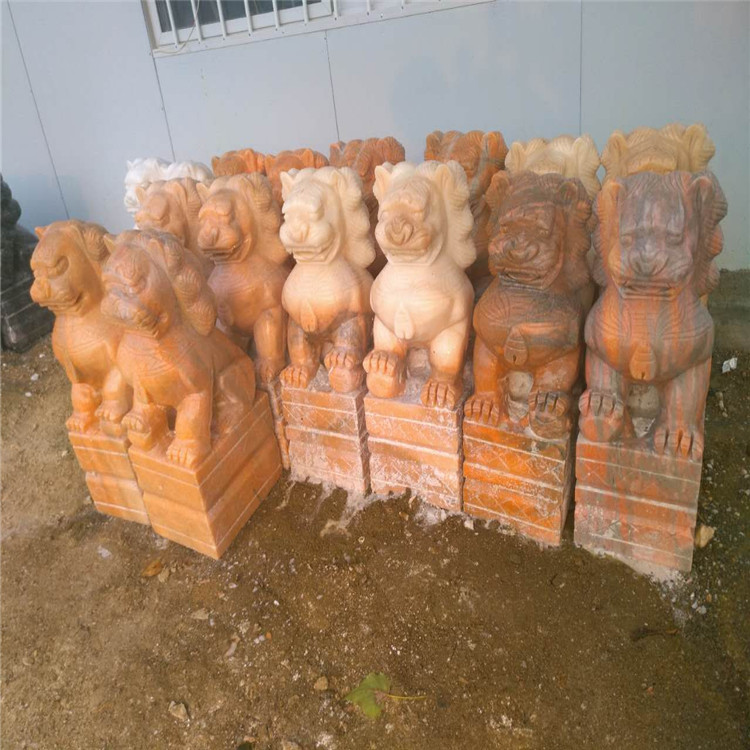 雕刻大理石石獅子 石雕石獅子有什么作用
