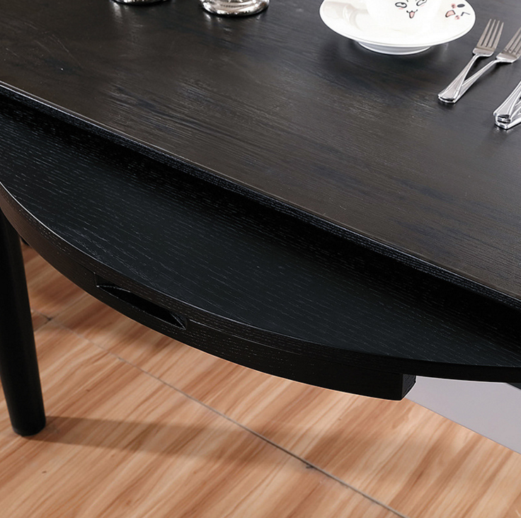 歐式現(xiàn)代伸縮餐桌 批發(fā)白色烤漆鋼化玻璃桌子 小戶型折疊桌椅組合