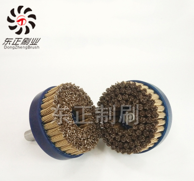 廠家直銷鋼絲圓盤刷磨料絲圓盤刷拋光打磨端面刷批發(fā)定制 帶桿鋼絲圓盤刷 帶桿鋼絲端面刷