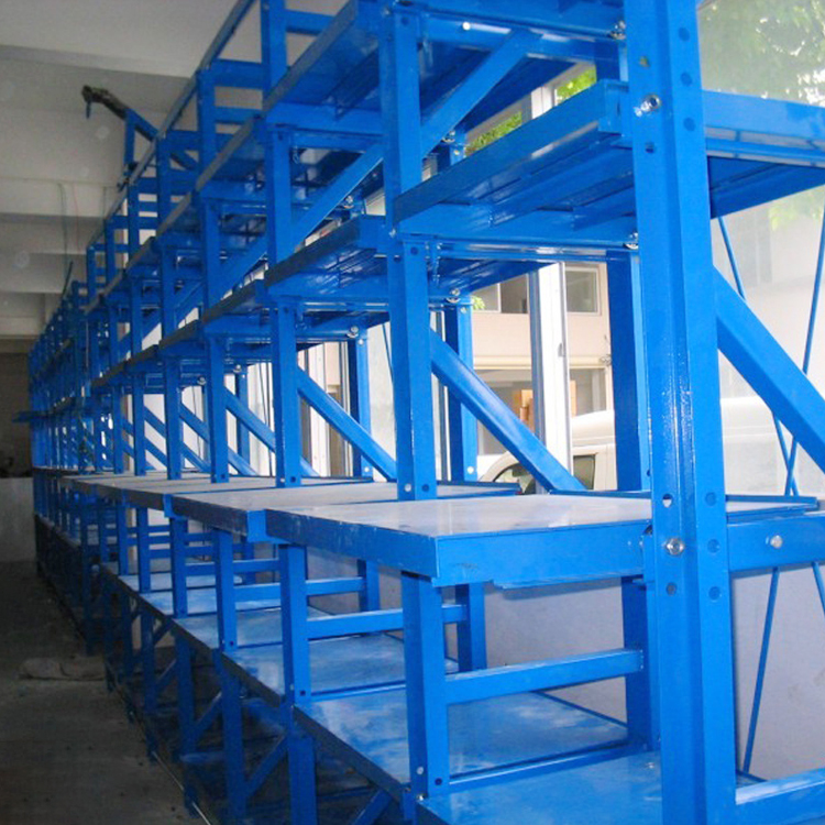 創(chuàng)力模具貨架廠家供應(yīng)抽屜式三格四層重量型帶天車模具貨架