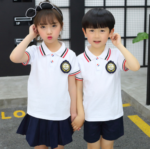 2019新款純棉夏季園服班服校服運(yùn)動(dòng)服六一兒童套裝