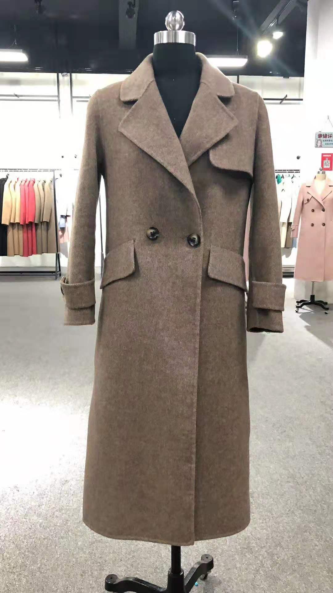 上一閣女裝  雙面呢顆粒大衣  秋冬款  批發(fā) 風(fēng)衣外套，雙面呢顆粒大衣、、