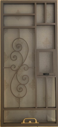 中式鋁合金防盜窗花歐式免焊接防護(hù)藝術(shù)窗防盜網(wǎng)防護(hù)欄圍欄 中式鋁合金防盜窗花窗紗