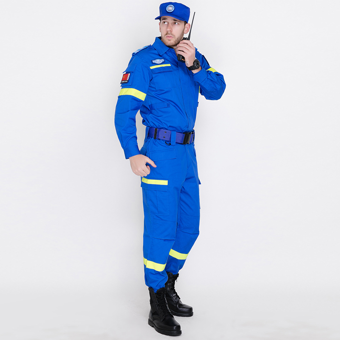 2019新款藍(lán)色國(guó)際救援服裝應(yīng)急
