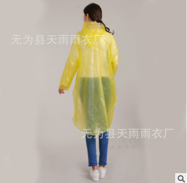 加厚前開扣雨衣 歐版一次性雨衣加工 男女戶外旅游雨衣批發(fā)
