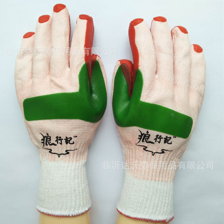 正 品*行記雙*防割膠片手套 榮臻膠片手套 耐磨隔熱防滑勞保手套