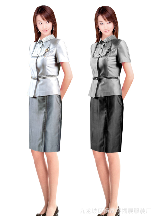 灰色女士正裝西服套裝女士秋冬職業(yè)面試裝西裝