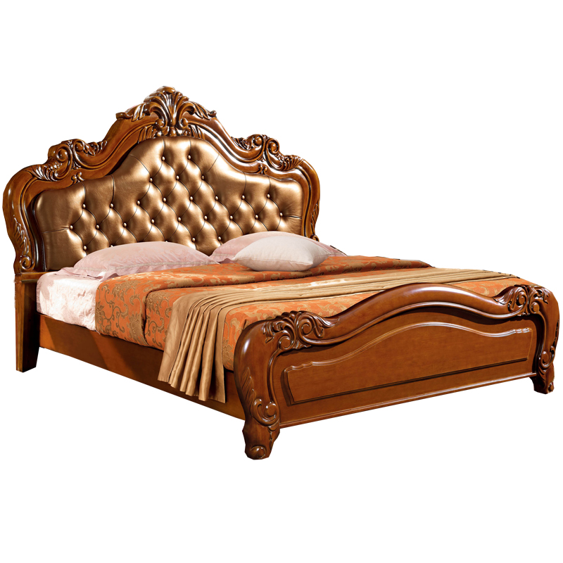 北歐全 實木床1.8米雙人床臥室家具高箱儲物婚床廠家直銷