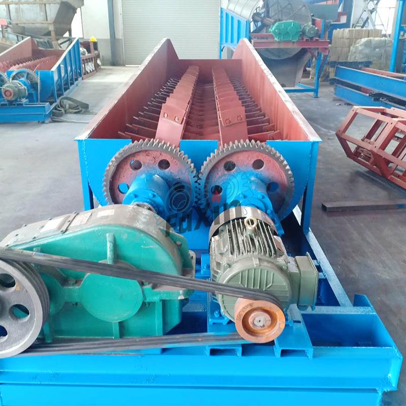 廣東雙軸螺旋洗礦機大型水洗礦石脫泥分級機螺旋式石粉泥沙分離機