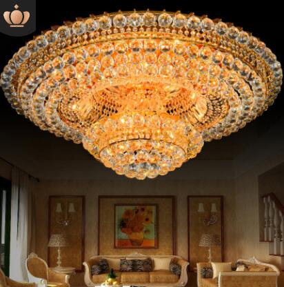 吸頂燈價(jià)格 客廳水晶燈 圓形大氣吊燈 吸頂燈供應(yīng)商