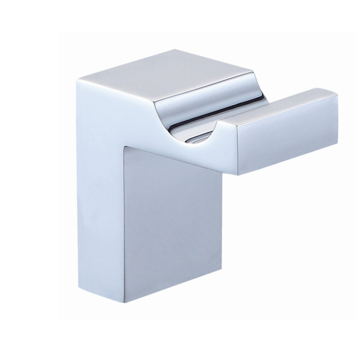 產(chǎn)地直銷*國銅方型浴室衣帽鉤 廚衛(wèi)衣鉤 衛(wèi)浴掛件鉻色單衣鉤