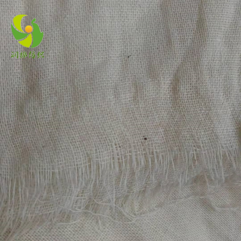 泰安潤棉紡織廠家半精梳高配棉全棉平紋面料紗布坯布