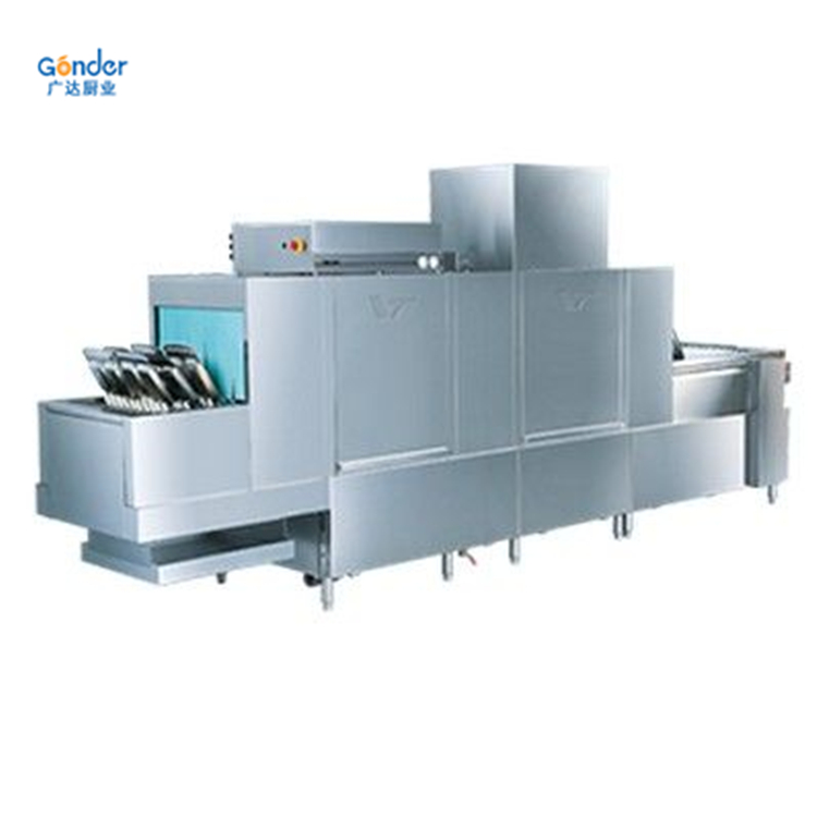 長龍式洗碗機酒店學校工廠食堂大型斜插式長龍式全自動消毒洗碗機
