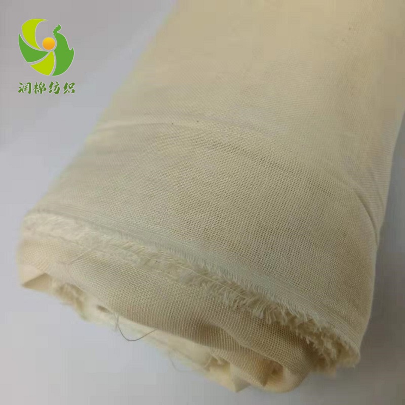 泰安潤棉紡織廠家批發(fā)高配棉精梳全棉雙層平紋紗布坯布