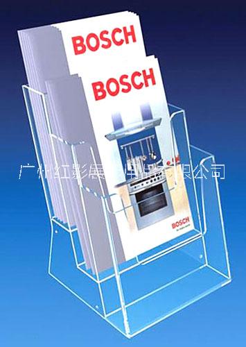 廣州水晶牌定制 透明展示架廠家免費(fèi)設(shè)計(jì) 定制書報(bào)架 桌面雙面亞克力臺牌 水晶相框 收納盒