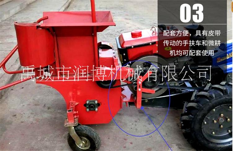 配套手扶拖拉機(jī)單行玉米收獲機(jī)割臺(tái)可以收獲扒皮秸稈粉碎一體機(jī)