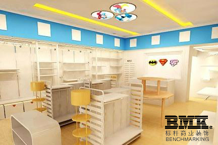 南京市童裝店裝修_南京兒童服裝店設計效果圖_南京服裝店面裝修公司_南京*裝飾