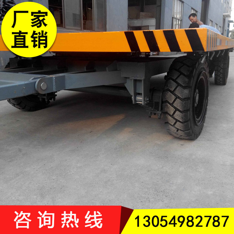 源隆供應(yīng)港口貨物運(yùn)輸板車(chē) 帶減震的平板拖車(chē) 20噸化工品平板車(chē)