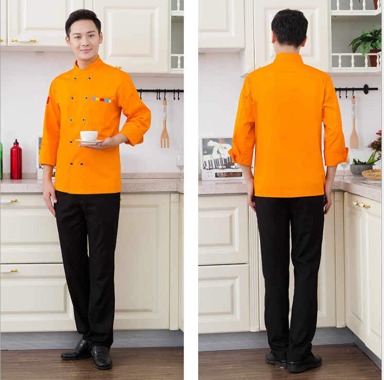 廚師服長袖 廚師服定制 專業(yè)工作服生產(chǎn)廠家