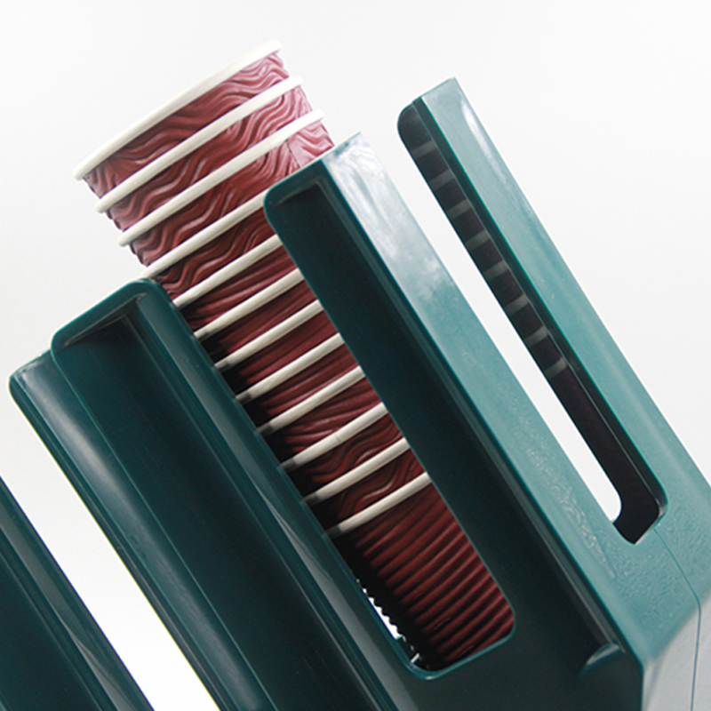 奶茶杯架取杯架咖啡塑料放一次性杯子的架商用餐廳自動(dòng)收納架包郵 取杯器