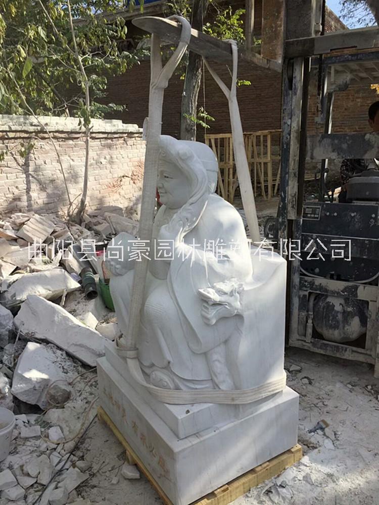 灶王爺?shù)裣穸ㄖ?1.2米高漢白玉石材家庭寺廟祈福擺件廠家直銷