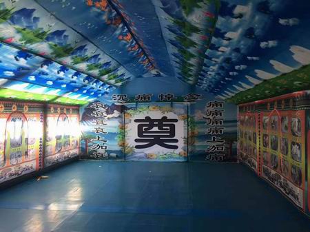 *供應(yīng)能停風(fēng)機(jī)的農(nóng)村白事一次性充氣靈棚