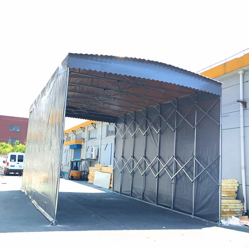 聊城 戶外推拉蓬定制價格_伸縮移動式遮陽篷廠家直銷