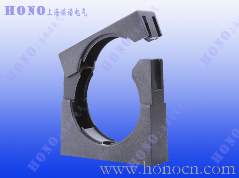 HONO波紋軟管固定座，有蓋尼龍軟管管夾，塑料軟管固定座，無蓋塑料管固定座，環(huán)保新料波紋軟管支架，HONO黑色軟管定位架