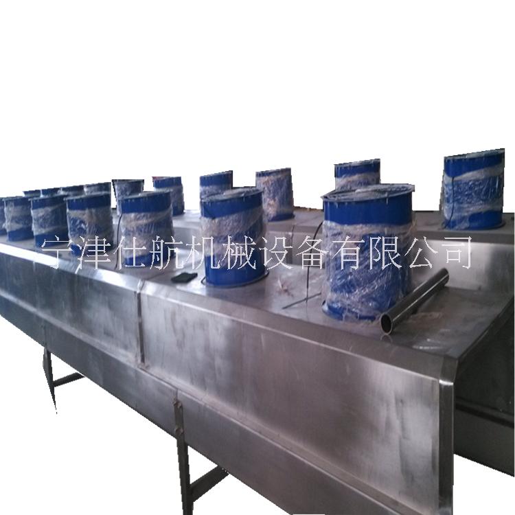 帶風(fēng)機冷卻網(wǎng)帶輸送機 風(fēng)機冷卻網(wǎng)帶流水線輸送機 仕航機械