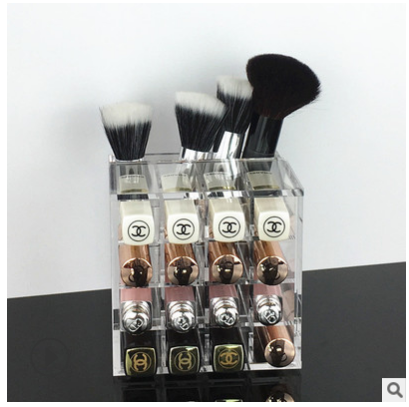 廠家直銷(xiāo)亞克力化妝刷收納盒-有機(jī)玻璃透明收納盒定制-價(jià)格
