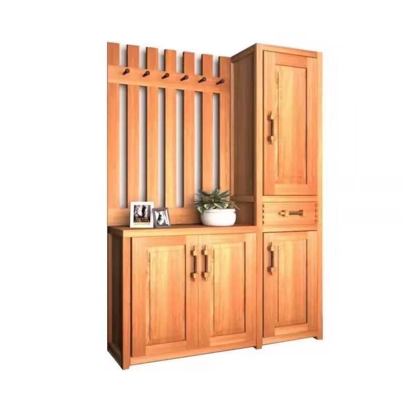 牛仔部落   北歐藝家風(fēng)紅胡桃 實(shí)木西部牛仔門廳柜可定制