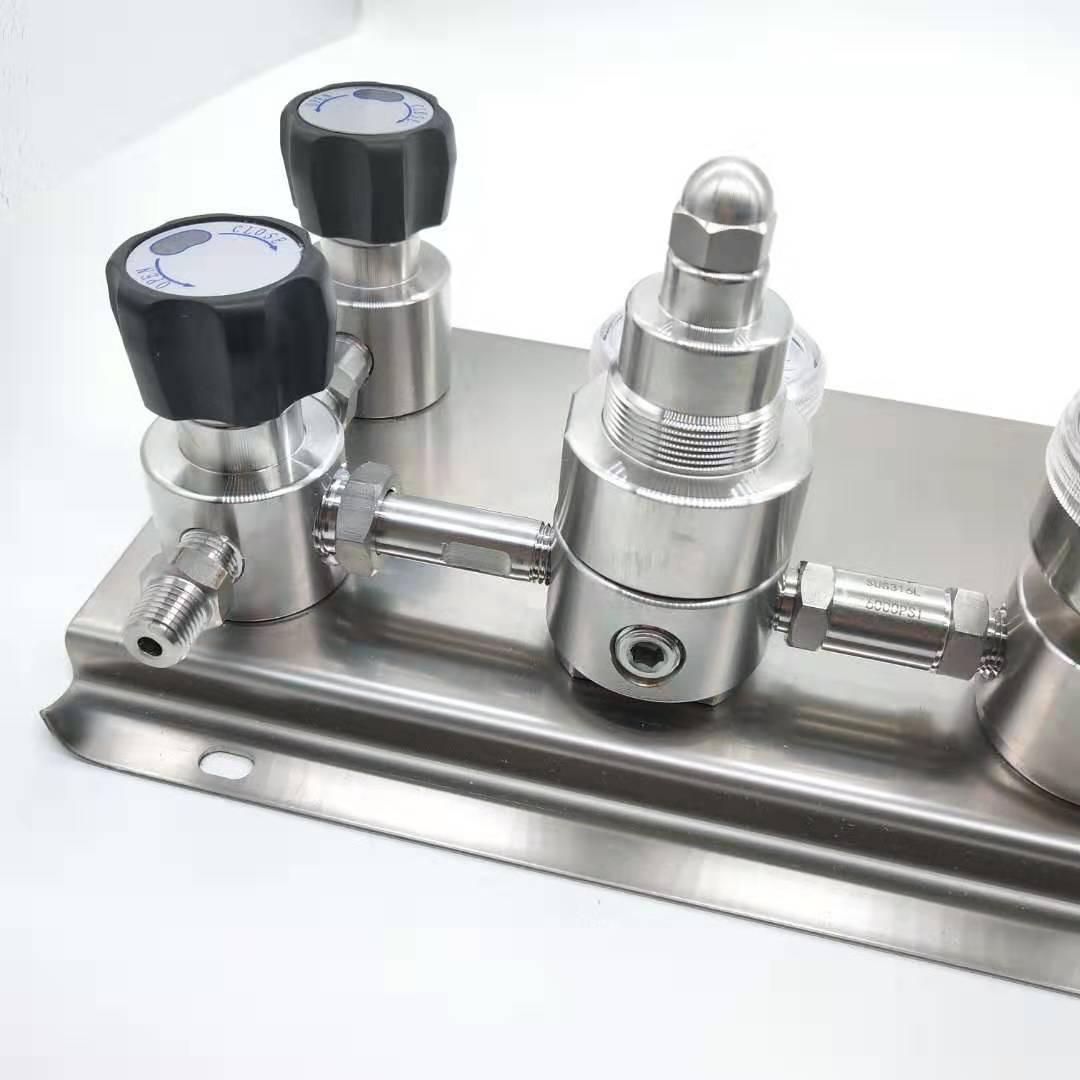 鋼瓶切換裝置 高純氣體 不銹鋼切換器 膜片閥吹掃排空 控制面板