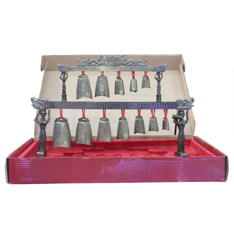 仿古青銅編鐘工藝擺件中國(guó)民間家居擺件金屬工藝品擺件金屬工藝品擺件