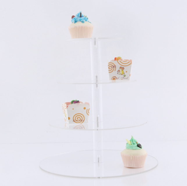 可定制陳列架 透明亞克力陳列架 4層立柱方形蛋糕架 宴會甜點陳列架 透明有機(jī)玻璃陳列架 透明陳列架 亞克力陳列架